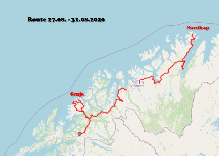 Route-Nordkap – Senja